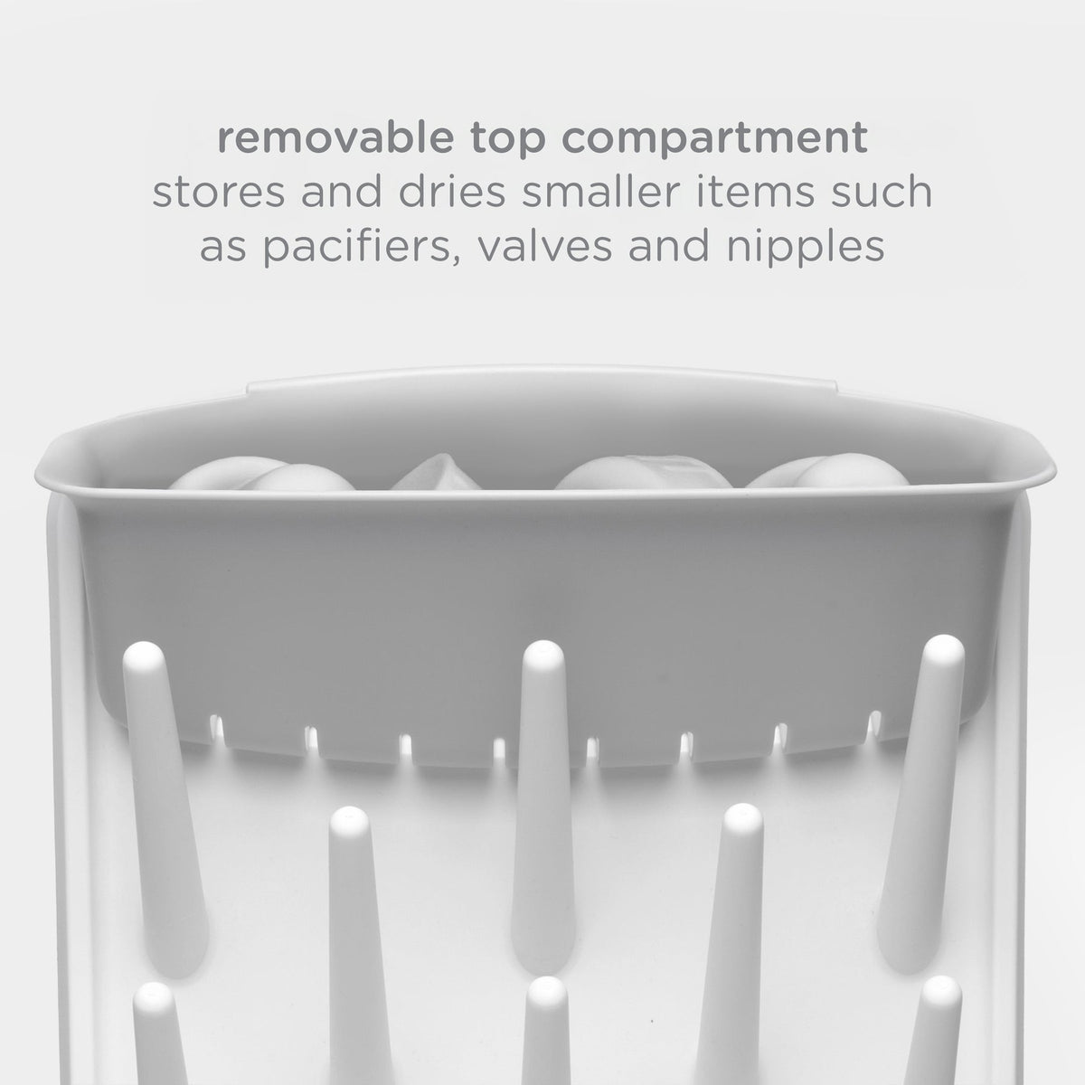 Estante vertical p/secar biberón