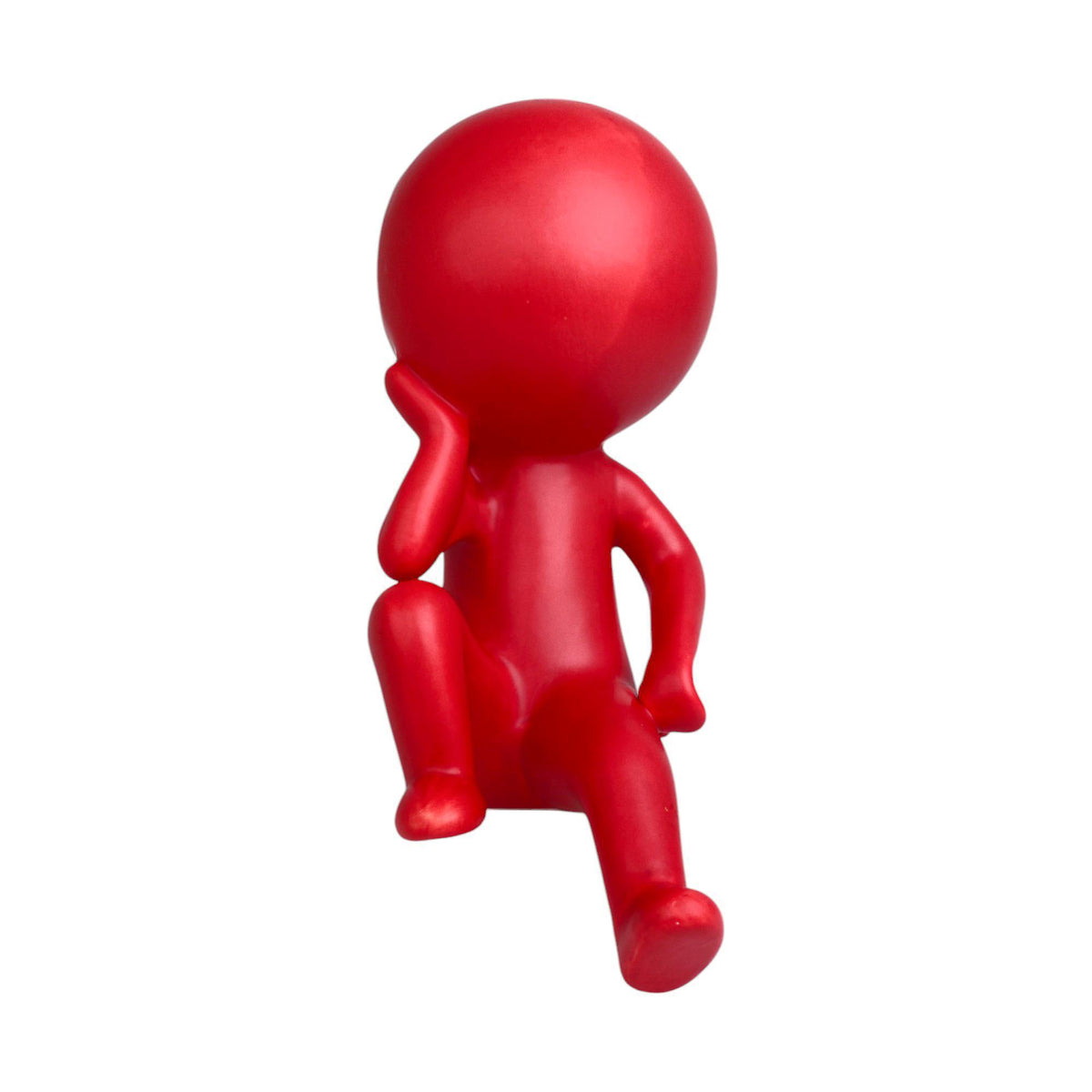 Rosso Thinker Sculpture