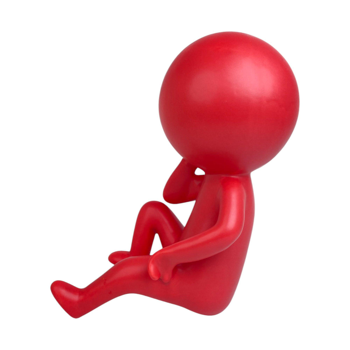 Rosso Thinker Sculpture