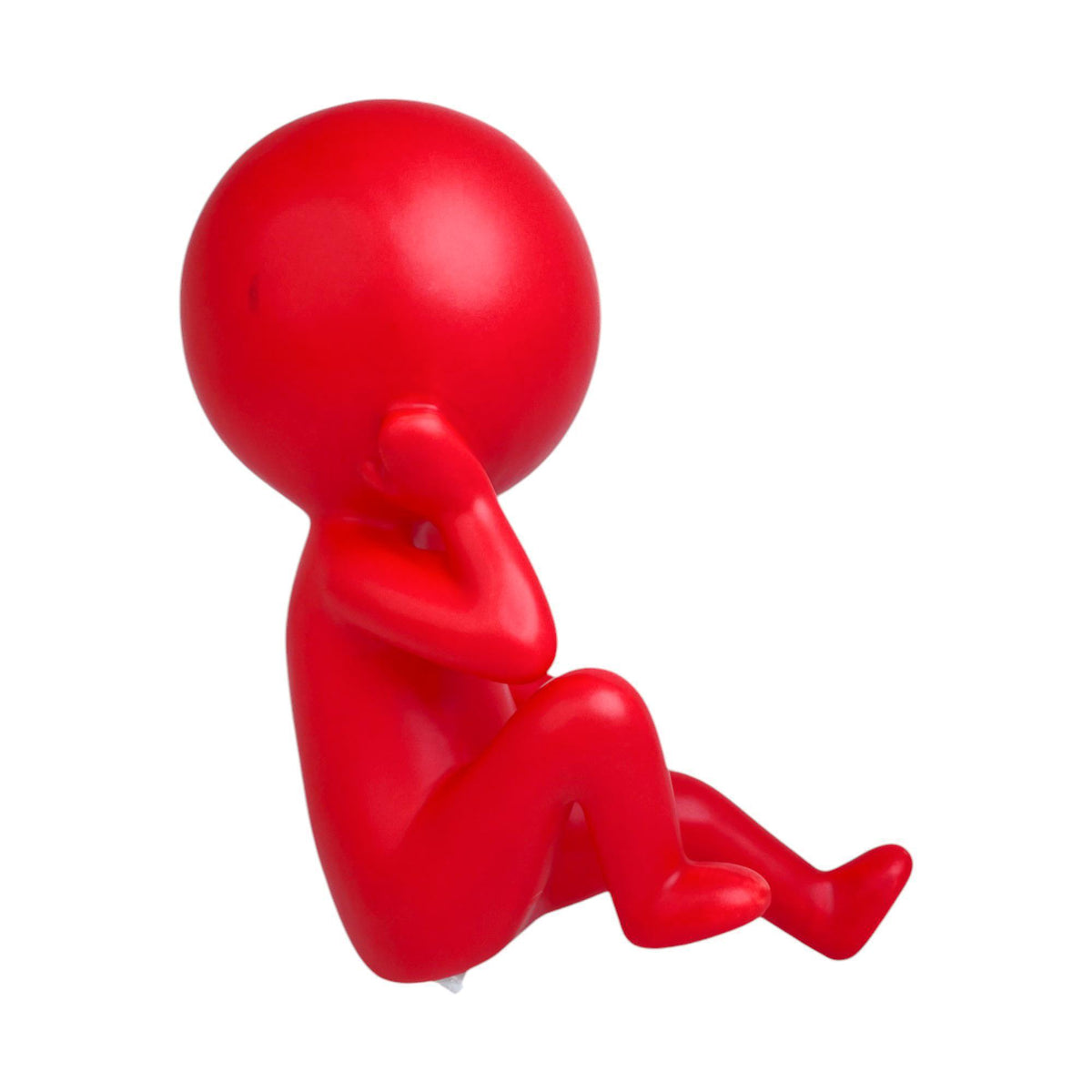 Rosso Thinker Sculpture