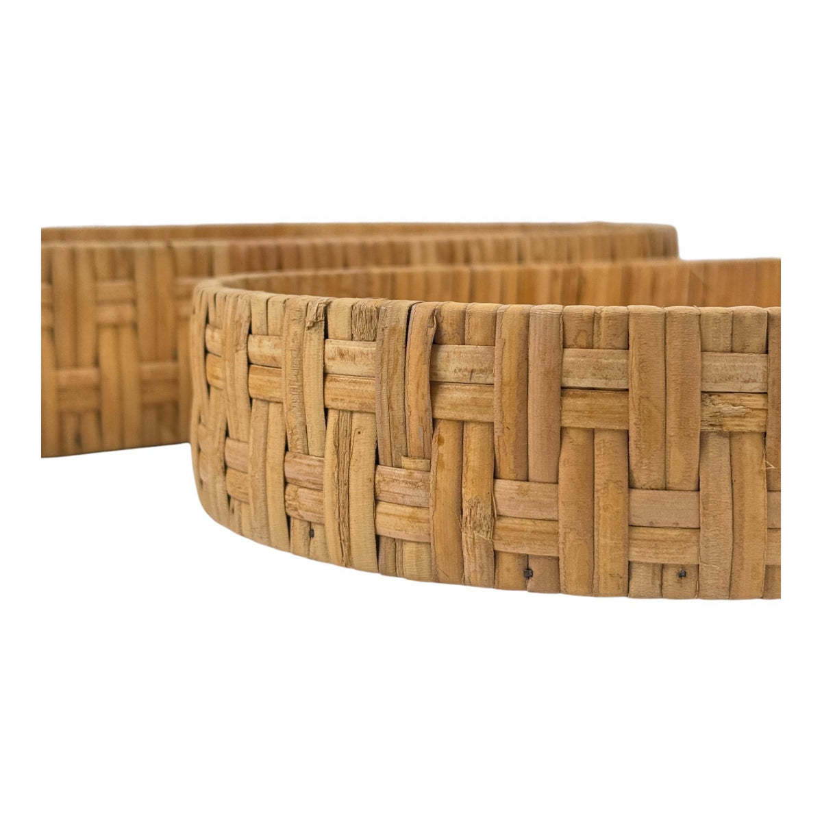 Bandejas de rattán set de 2 piezas