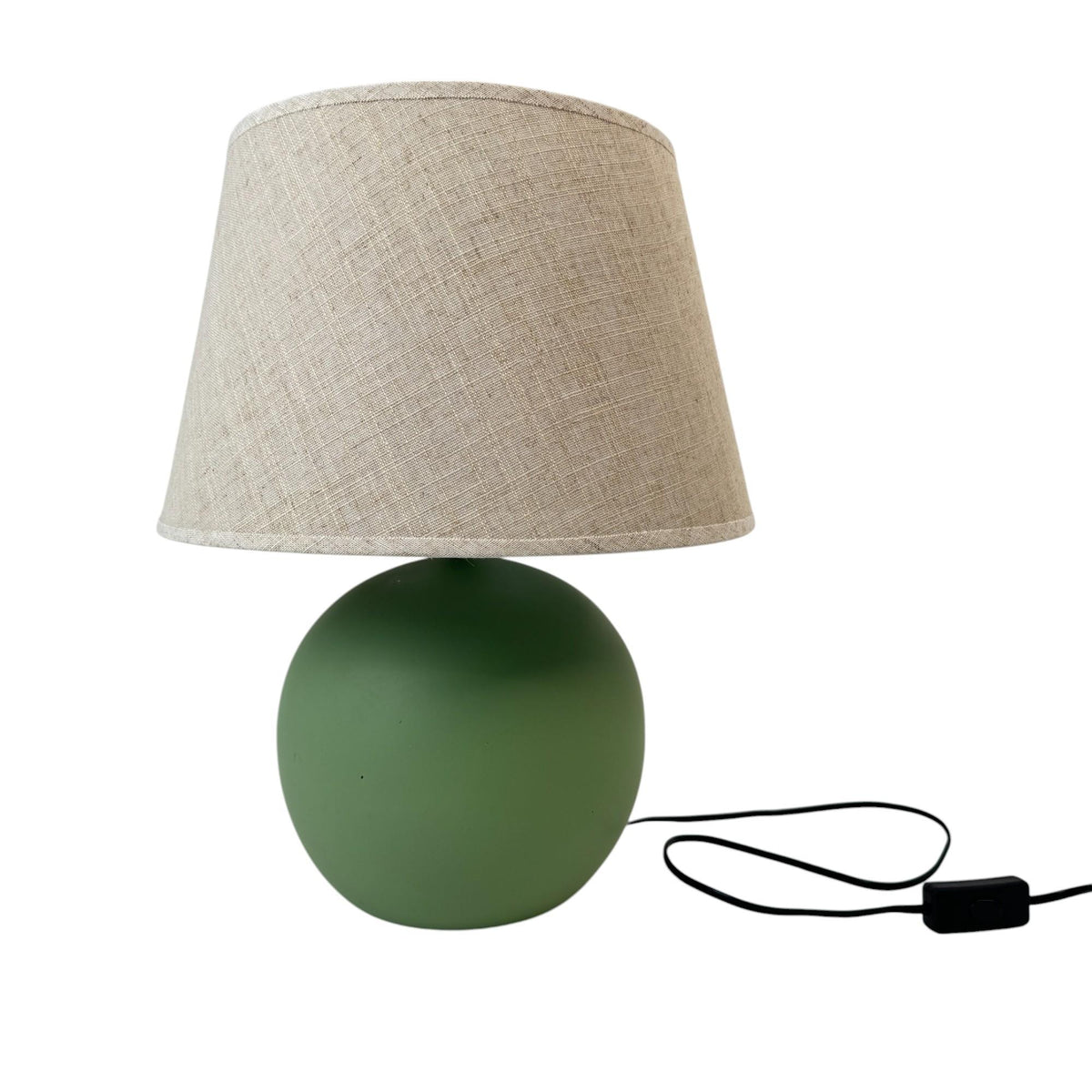 Lámpara de mesa verde
