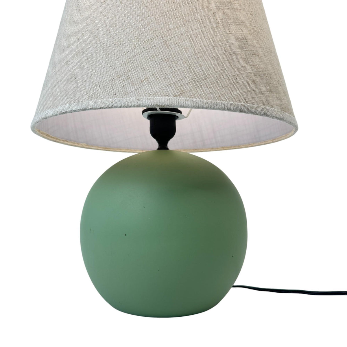 Lámpara de mesa verde