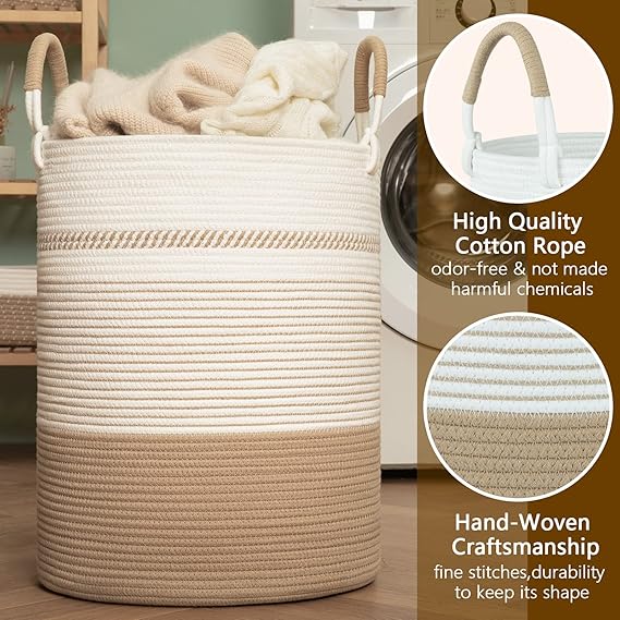 Cesta c/mango tejido