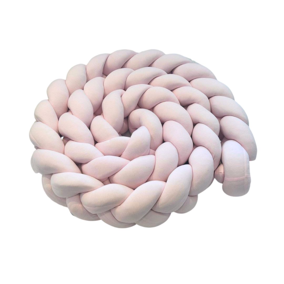 Bumper Trenzado  Rosado Pastel