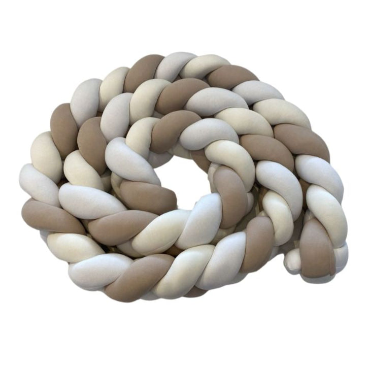 Bumper Trenzado Blanco/Beige/Taupe