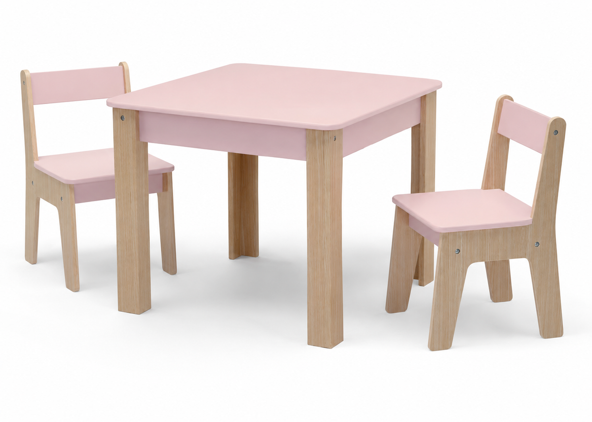 Juego de Mesa c/2 Sillas Natural Rosado