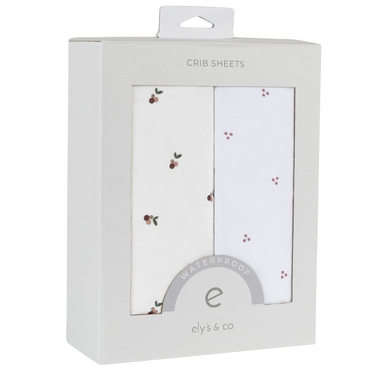 Forro para Cuna Impermeable Cerezas set/2