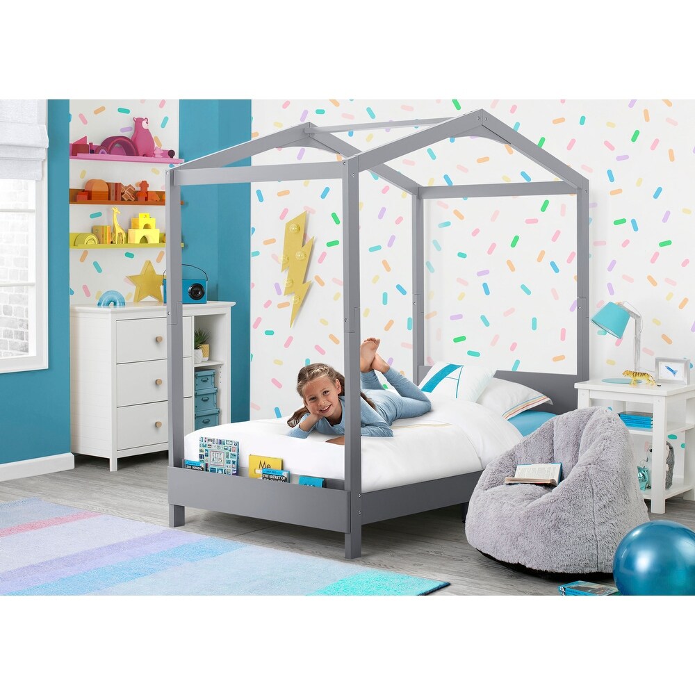 Cama Montessori  Poppy House Color Gris