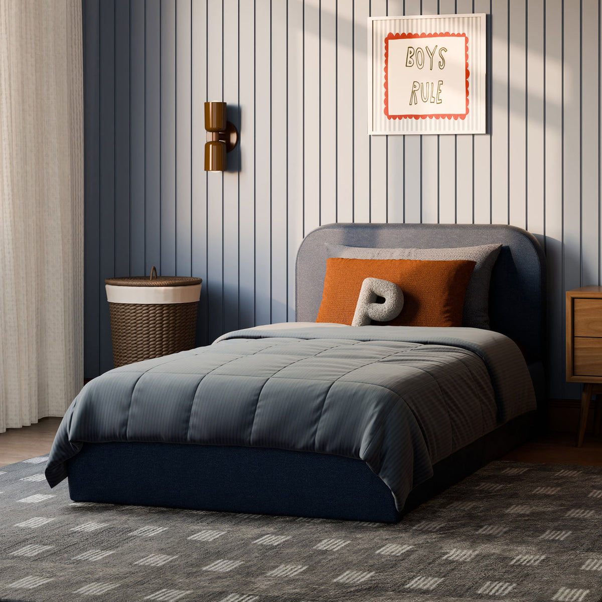Cama Nara Twin Navy