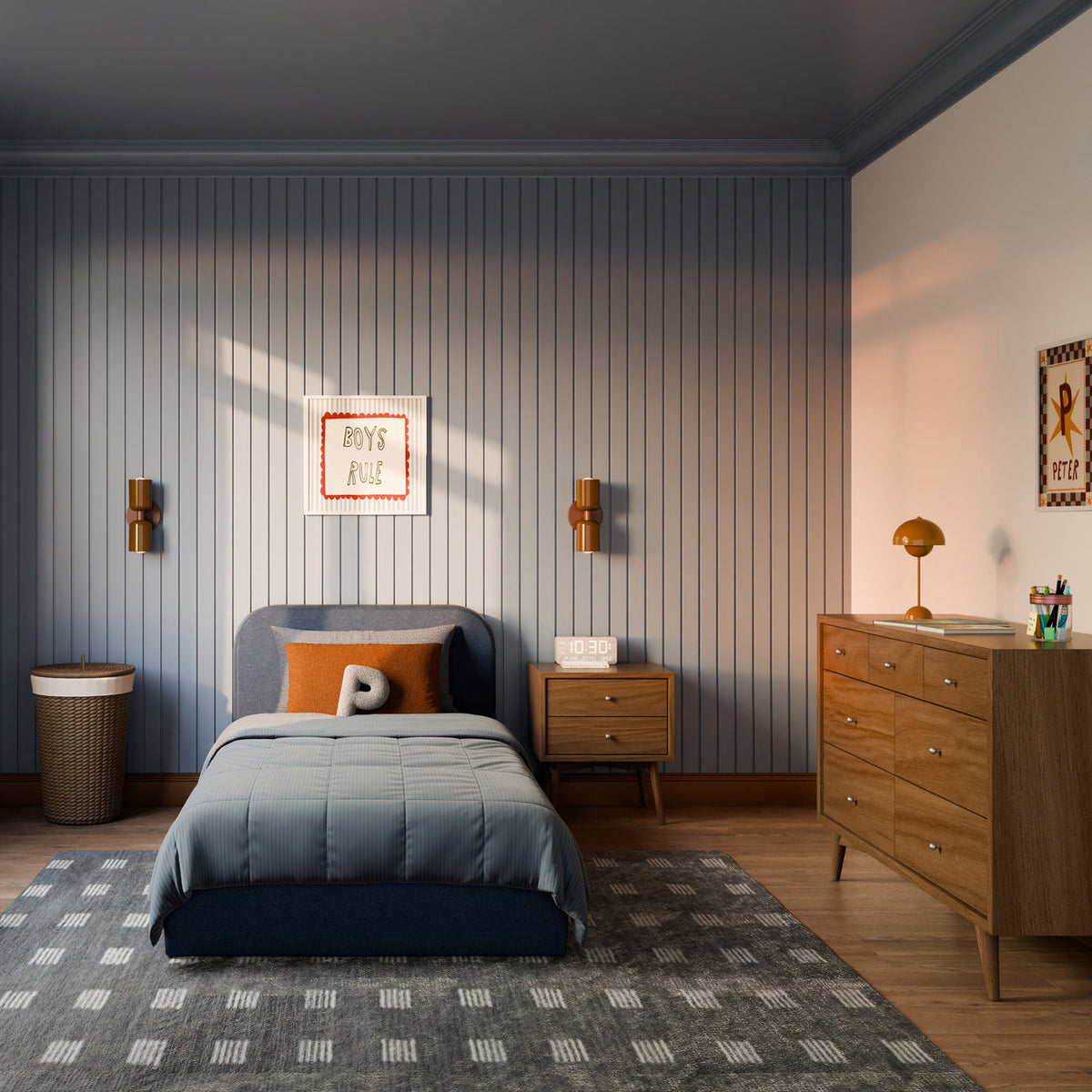 Cama Nara Twin Navy