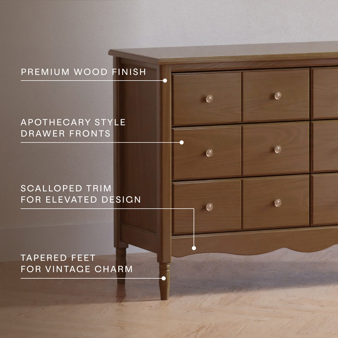 Gavetero Liberty  Natural Walnut