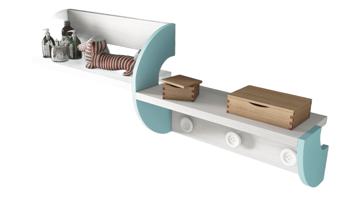 Repisa Diáfano Forma Colores Varios