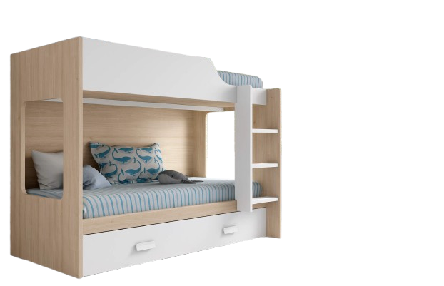 Camarote con Cama de Arrastre Frente Gris