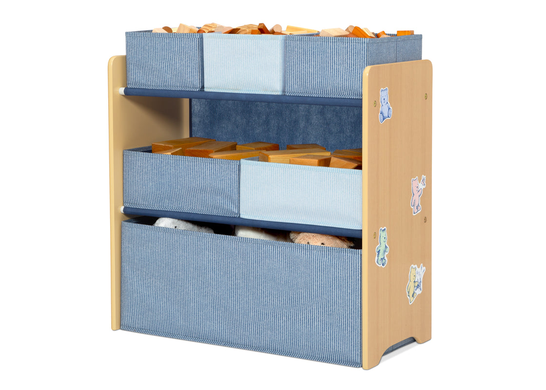 Mueble c/organizador en Tela Celeste