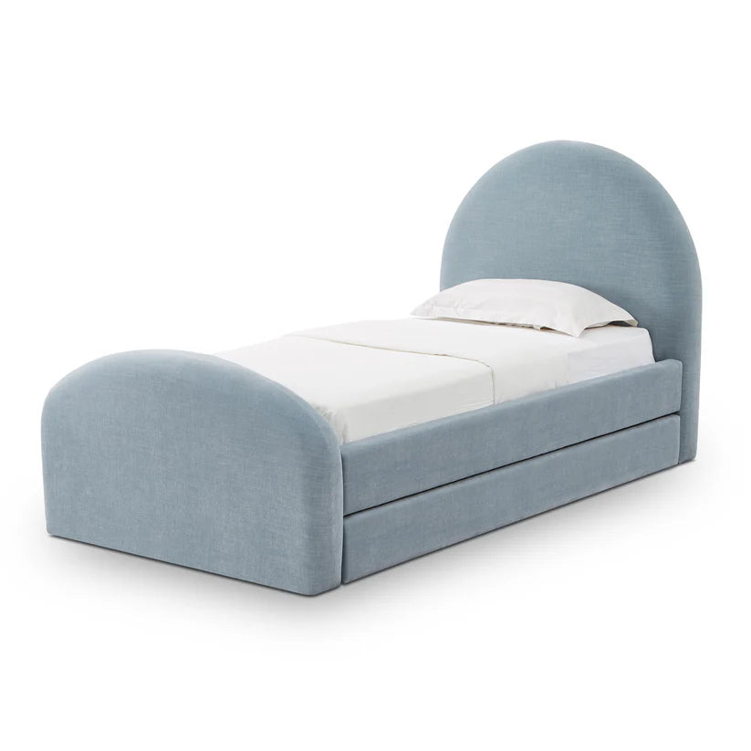 Cama Twin Moon Azul c/Cama auxiliar