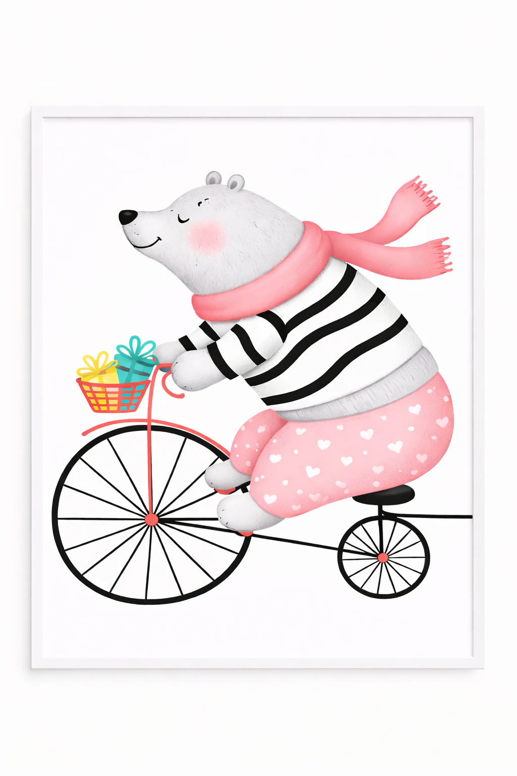 Cuadro Oso en Bicicleta