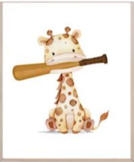 Cuadro Jirafa con Bate