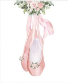 Cuadro Zapatillas de Ballet con Flores