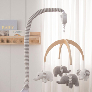 Móvil de Cuna Grey Elephant