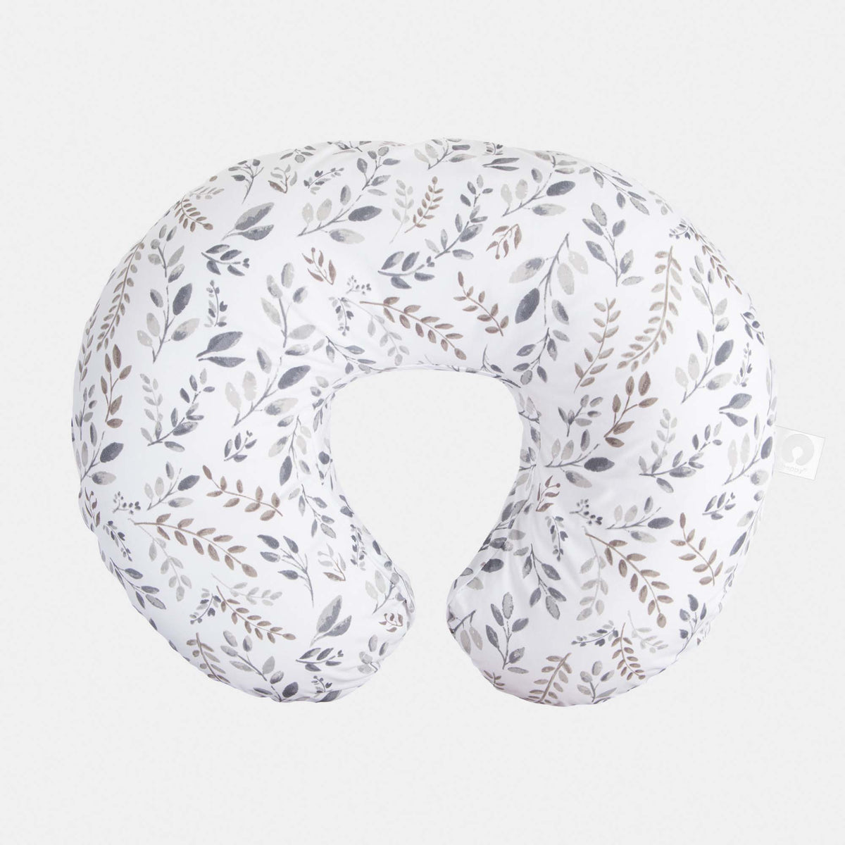 Almohada de Lactancia Gray Taupe Leave