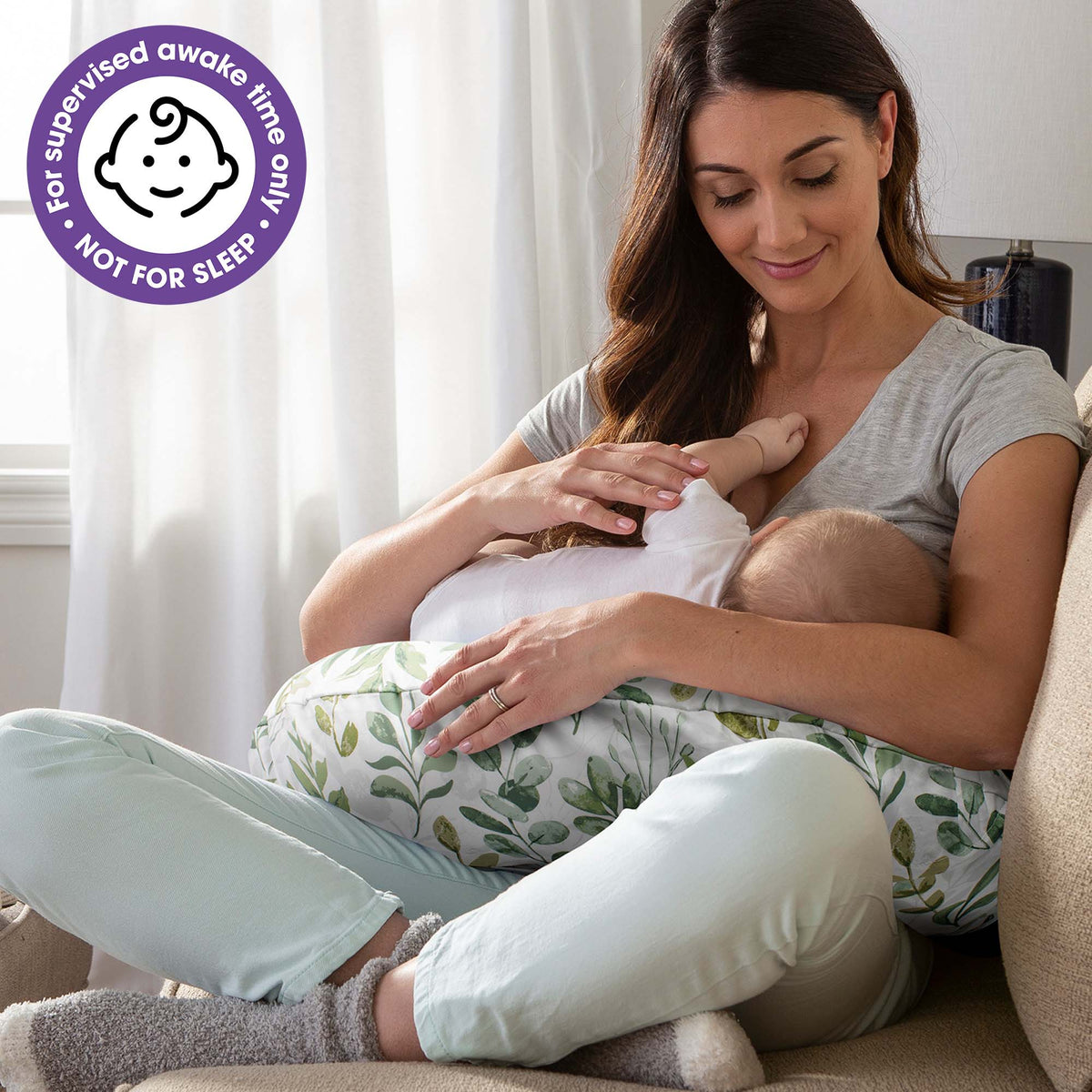 Almohada de Lactancia Green Foliage