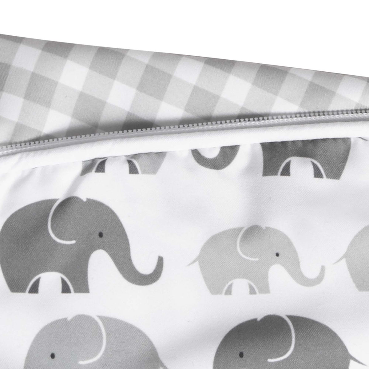 Funda p/almohada de Lactancia Grey Elephants