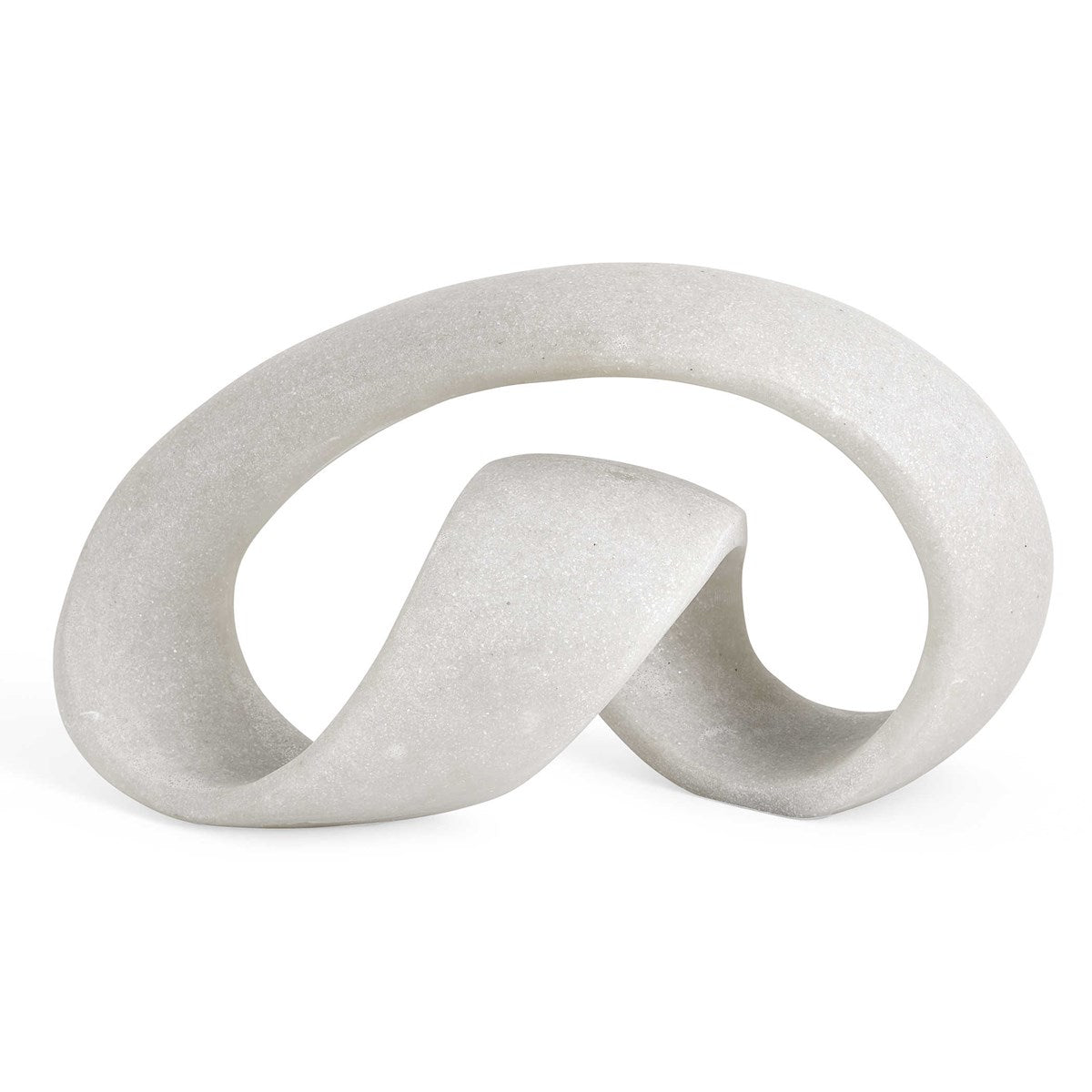 Escultura Knot Now White Marble