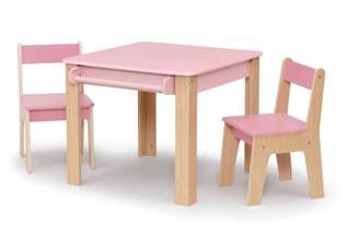 Juego de Mesa c/2 Sillas Blush Pink
