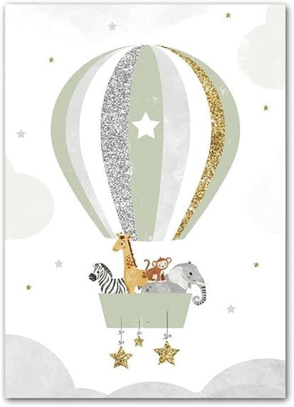 Cuadro Globo Animales