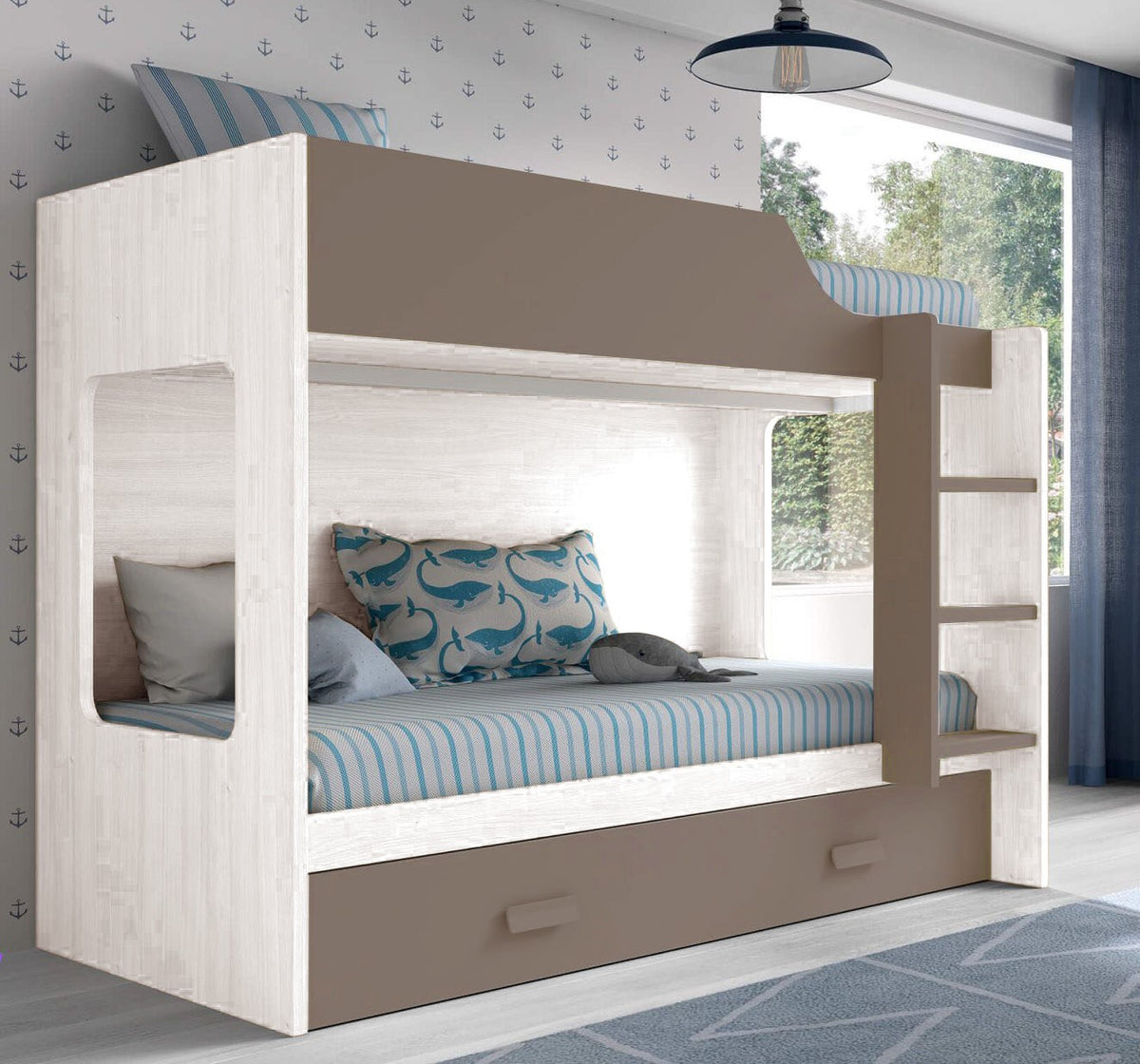 Camarote con Cama de Arrastre Frente Cacao