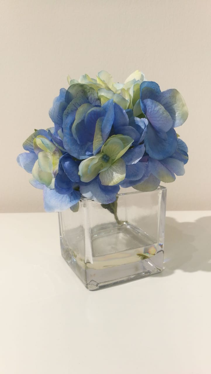 Mini Arreglo Hortensia Azul