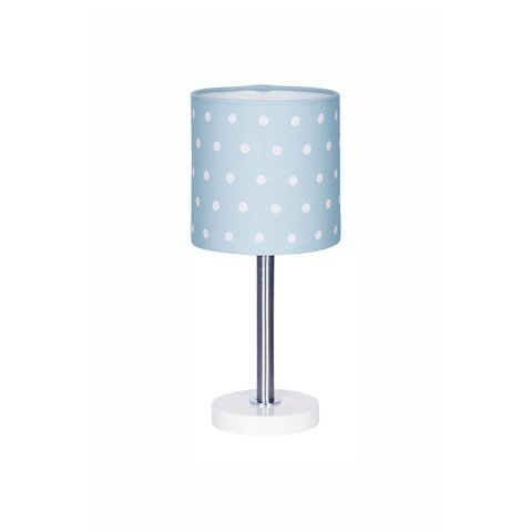 Lámpara de Mesa Puntos Azul/Blanco