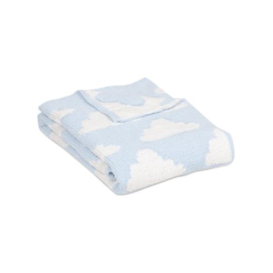 Blue Clouds Chenille Blanket