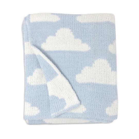 Blue Clouds Chenille Blanket