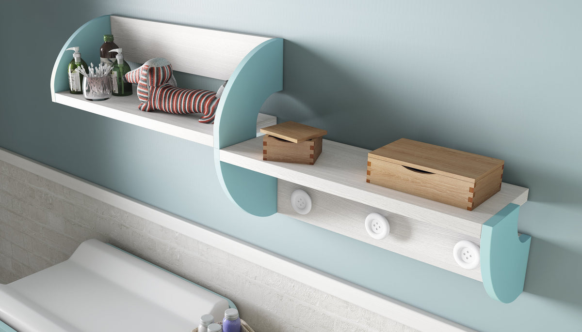 Repisa Diáfano Perchero Colores Varios